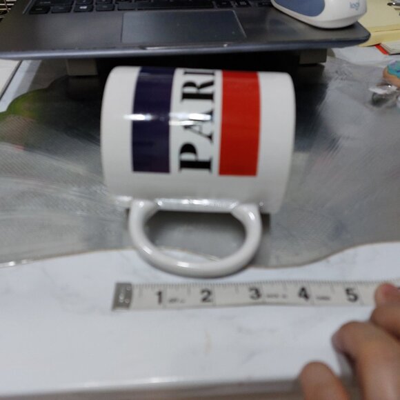 Coffee Tea MUG CUP PARIS wording White - Picture 6 of 6